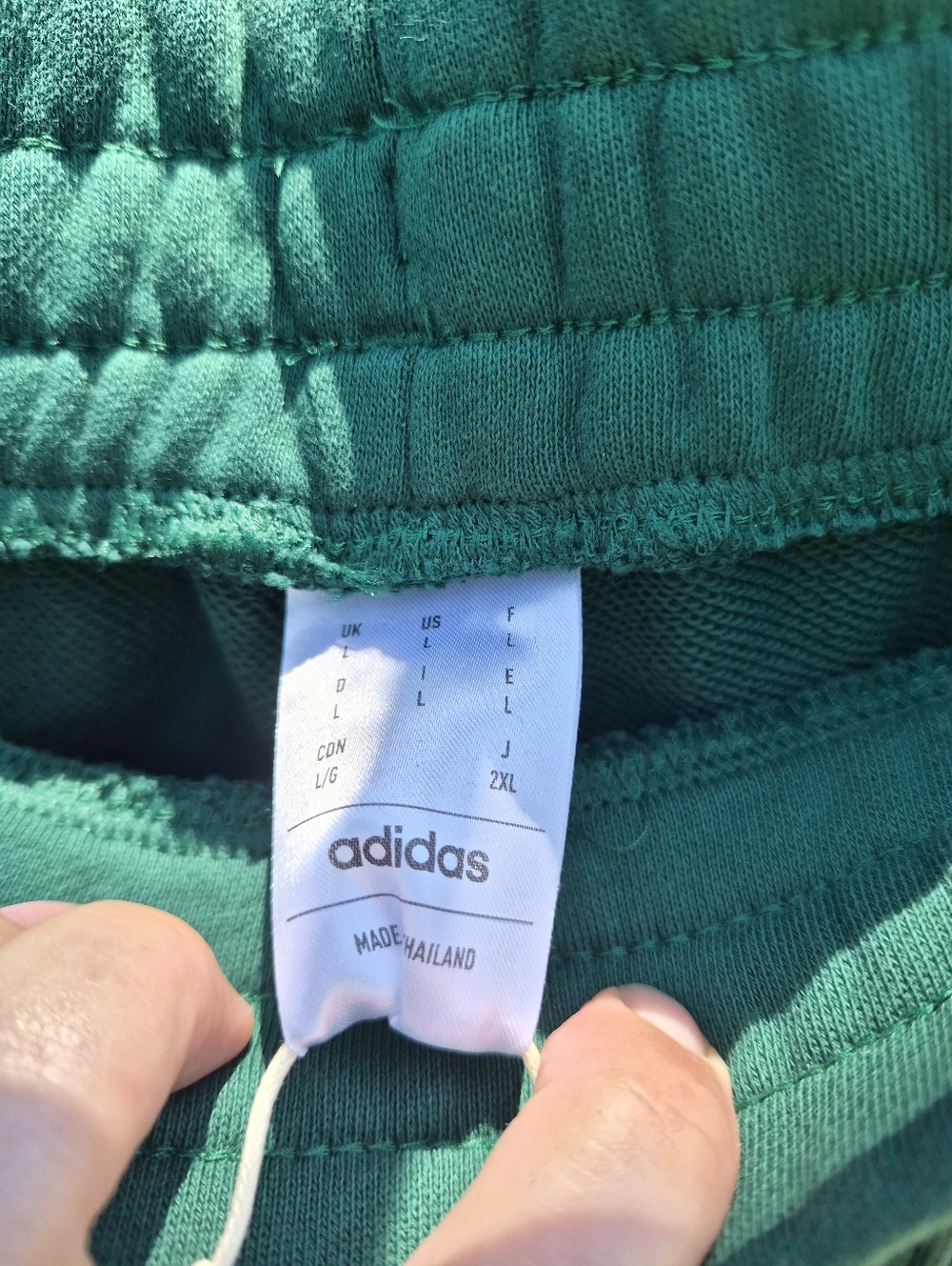 NWT Men’s ADIDAS Green Athletic Drawstring Shorts LARGE - Picture 3 of 6